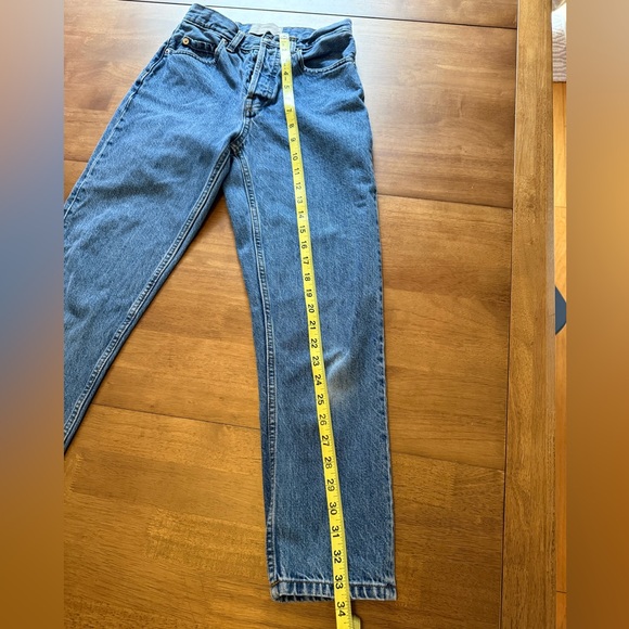 Everlane The ’90s Cheeky Jean Size 23 Ankle Medium Wash High Rise Straight - Picture 5 of 13